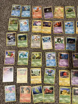 Pokemon Lot Vintage Lot Non Holo Charmander Squirtle 63 Cards - Image 2