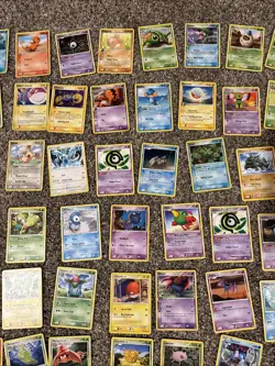Pokemon Lot Vintage Lot Non Holo Charmander Squirtle 63 Cards - Image 5