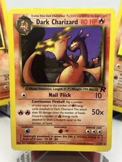 Dark Charizard 21/82 - Dark Charmeleon & Charmander - Non Holo Pokemon Card TCG - Image 2