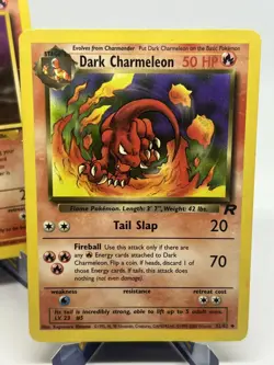 Dark Charizard 21/82 - Dark Charmeleon & Charmander - Non Holo Pokemon Card TCG - Image 4