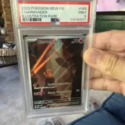 PSA 9 Charmander IR 168/165 Pokemon 151 Illustration Rare Mew English Card - Image 4