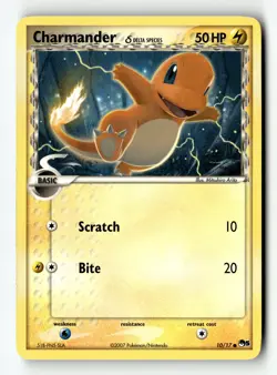 Pokemon Card Charmander (Delta Species) LP POP Series 5 010/017 - Image 1