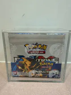 Pokemon XY Evolutions Booster Box With Acrylic Case - Image 1