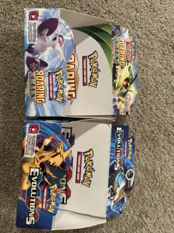 Pokemon XY Roaring Skies Booster Box Empty, No Cards And Evolutions - Image 1