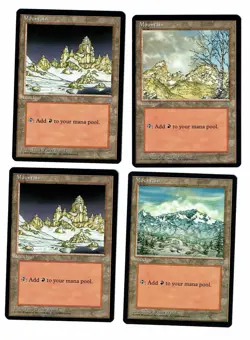 MTG Magic the Gathering 4x (NM) Mountain Lands Ice Age Wizards of the Coast - Image 1