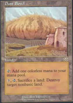 1x Dust Bowl Moderate Play MTG Magic - Kid Icarus - - Image 1