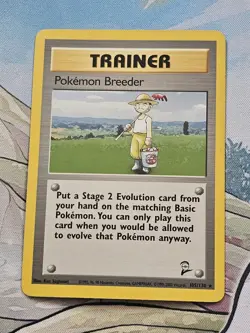 Pokemon Trainer Pokemon Breeder Card 105/130 Base Set 2 Rare Vintage 1999 WOTC - Image 2