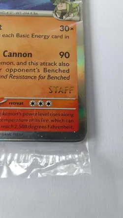 Pokemon Journey Together STAFF Pre-release Sealed Pack Set of 4 promos - Image 2
