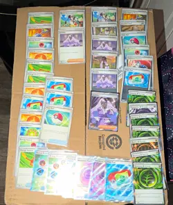 Pokemon TCG 42 Card Trainer Lot Full Art Holo Reverse Holo Special Energy NM - Image 1