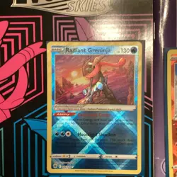 Pokemon TCG 2-Card Radiant Holo Lot: Greninja & Charizard - Image 2