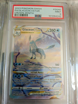 PSA 10 Pokemon 3-Card Lot: Glaceon VSTAR GG40 Leafeon GG35 Umbreon TG23 - Image 1