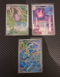 Pokemon TCG Chaos Rising 3 Card Illustration Rare Lot Frogadier/Crobat/Sliggoo - Image 1