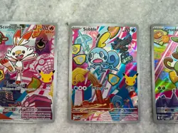 Pokemon First Partner series 2 Holo Promo 3-Card Lot Sobble Scorbunny Grookey - Image 3
