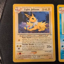 Pokemon TCG Neo Destiny Light Jolteon Vaporeon Flareon 3 Card Lot 2000 - Image 2