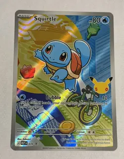 Pokemon TCG Card Squirtle MEP 039 Black Star Promo - First Partner Illustration - Image 1