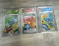 Pokemon TCG Black Star Promo Bulbasaur Charmander Squirtle Holo 3 (037-039) - Image 1