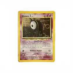 Pokemon Unown A 14/75 Holo Rare Neo Discovery 2000 WOTC TCG Vintage Card - Image 1