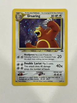 Ursaring 15/75 Neo Discovery Holo Rare English Pokemon TCG - Image 1