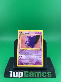 Pokemon TCG Gengar Fossil 1999 WOTC Rare Non-Holo Card 20/62 Vintage LP - Image 1