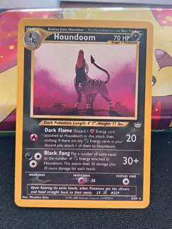 Pokemon TCG Houndoom 8/64 Holo Rare Neo Revelation Pokemon Card WOTC - MP - Image 2