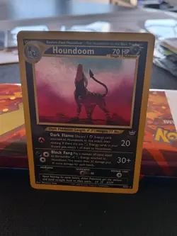 Pokemon TCG Houndoom 8/64 Holo Rare Neo Revelation Pokemon Card WOTC - MP - Image 3