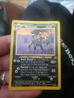 Pokemon TCG Umbreon 32/75 Neo Discovery Card LP WOTC Vintage Gamefreak - Image 1