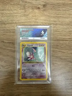 First Edition Espeon Neo Discovery 2/75 Holo Rare Pokemon TCG Card Ace 6 - Image 1