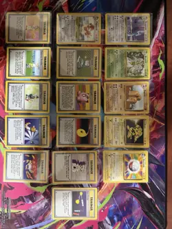 Massive Pokemon TCG Wotc Non Holo Rares Lot Of 111 Cards - Image 1