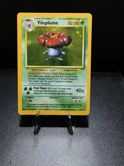 Vileplume 15/64 Jungle No Symbol Error Holo Rare Pokemon TCG Card MP - Image 1