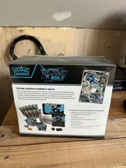 Pokemon TCG Scarlet & Violet Black Bolt Elite Trainer Box ETB small rip on seal - Image 2