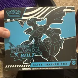 Pokemon TCG Scarlet & Violet Black Bolt Elite Trainer Box English box damage - Image 1