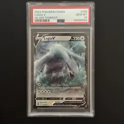 PSA 10 Lugia V Silver Tempest Holo SWSH Pokemon Card 2022 138/195 - Image 1