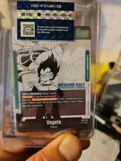 Vegeta FB04-051 Leader Gold Manga Booster 01 Dragon Ball Card English Fusion Wor - Image 3