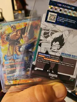 Vegeta FB04-051 Leader Gold Manga Booster 01 Dragon Ball Card English Fusion Wor - Image 4