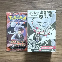 Pokemon TCG Scarlet & Violet White Flare Booster Pack + Booster Bundle (7) - Image 1