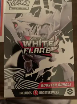 Pokemon TCG Scarlet & Violet White Flare Booster Bundle 6 Booster Packs - Image 1