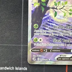 Celebi V Alternate Full Art 245/264 2021 Pokemon SWSH08: Fusion Strike Holo - Image 4