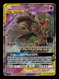 Pokemon Card Trevenant & Dusknoir GX SM217 Sun & Moon Promo Holo Rare LP 2019 - Image 1