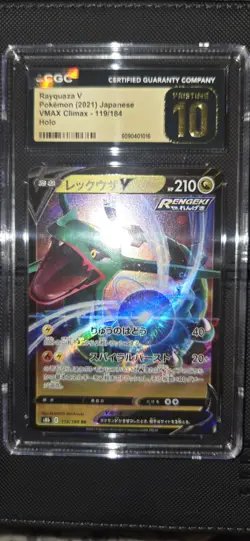 Rayquaza V 119/184 VMAX Climax Japanese 2021 Pokemon CGC 10 PRISTINE GOLD LABEL - Image 1