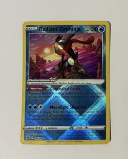 Pokemon TCG Radiant Greninja Astral Radiance Holo Card 046/189 - Image 1