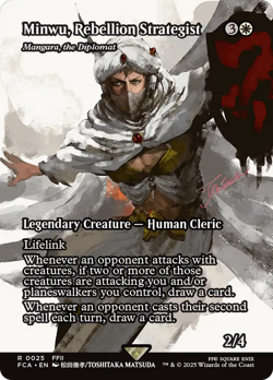 Minwu, Rebellion Strategist - FCA #25 | NORMAL | NM | MTG | BORDERLESS - Image 1