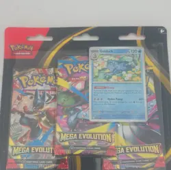 Pokemon TCG Mega Evolution 3-Pack Booster Blister 10 Cards/Pack Golduck 6+ - Image 1