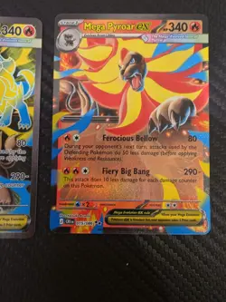 Pokemon TCG Mega Pyroar ex Full Art & EX card Chaos Rising 099/086 015/086 - Image 3