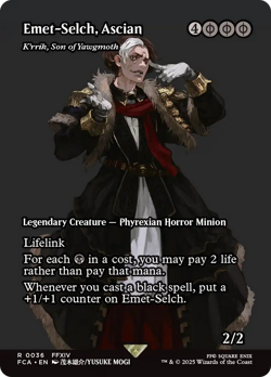Emet-Selch, Ascian - FCA #36 | NORMAL | NM | MTG | BORDERLESS | FULL ART - Image 1