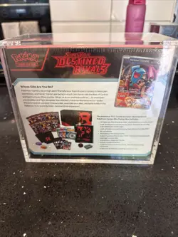 Pokemon TCG: Destined Rivals ETB Pokemon Center - SEALED ✅ With Acrylic Case - Image 2