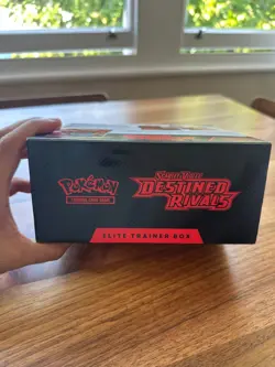 Pokemon Destined Rivals Elite Trainer Box Empty ETB + Sleeves Dice Energy Guide - Image 3