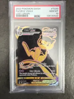 Pokemon Mew VMAX TG30/TG30 Lost Origin Trainer Gallery Full Art PSA 10 Gem Mint - Image 1