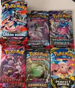 Pokemon Trading Card Game OPENED Booster Packs Lot | Chaos Rising + more - Image 1