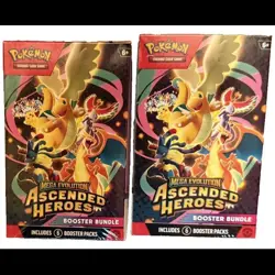 2 Pokemon TCG Ascended Heroes Sealed Booster Bundles - 12 Booster Packs - Image 1