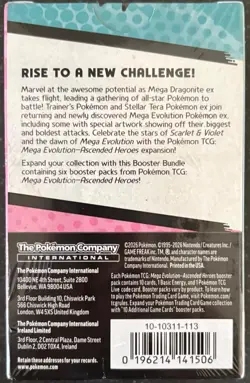 Pokemon TCG Mega Evolution Ascended Heroes Booster Bundle 6 Packs Sealed - Image 2
